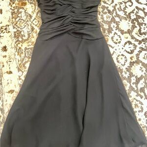 White House Black Market Strapless Black Dress